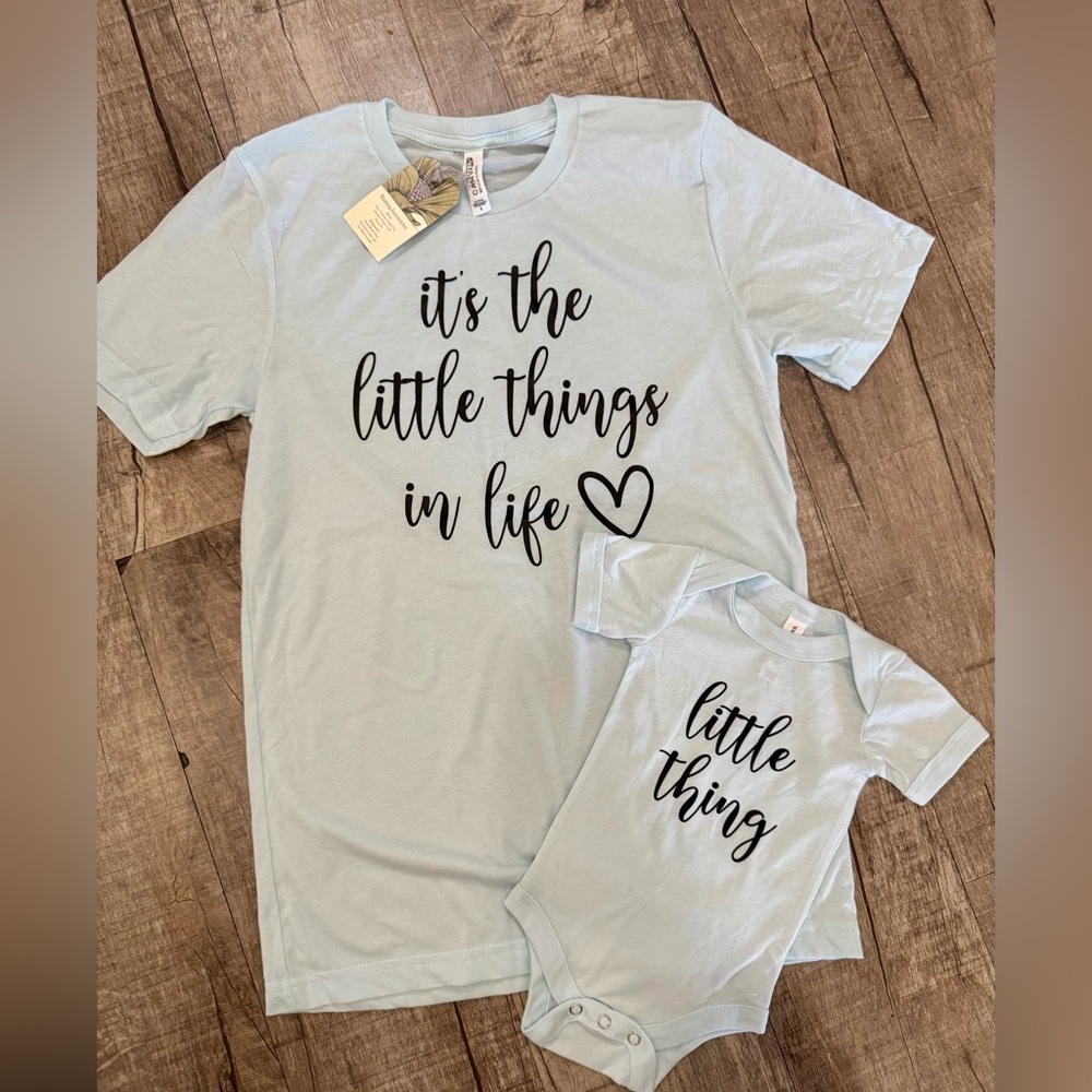NWT Mommy &‎ Me Matching T-Shirt Set Bella Canvas Baby 3–6M Women’s S